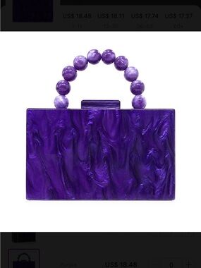 Vintage Style Box Bag Clutch